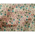 thumbnail image 4 of oneOone Silk Tabby Fabric Leaves & Floral Block Printed Fabric 1 Yard 42 Inch Wide, 4 of 4