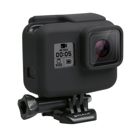 AMZER Shock-proof Silicone Protective Case with Lens Cover for GoPro HERO - 2018 /7 Black /6 /5 with