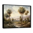 thumbnail image 2 of Designart "Oasis Amidst Desert Palm Trees I" Palms & Palm Trees Floater Framed Wall Decor, 2 of 5
