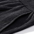 thumbnail image 5 of Tfken Men Pants For Summer Drawstring Elastic Waist Solid Color Pants With Pockets Fashion Daily Wear Male Classic Clothes Black, 5 of 9