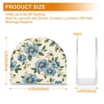 thumbnail image 3 of WOBOGO Seamless Pattern Of Blue Flowers and Green Leaves Clear Acrylic Napkin Holder Kitchen Tissue Face Towel Cocktail Rack Bar Restaurant Dinner Paper Dispenser, 3 of 9