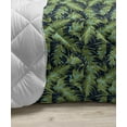 thumbnail image 3 of Tropical Down Alternative Comforter, Exotic Hibiscus Blossom Blowing Jungle Flora Plants Monstera Plumeria, Microfiber Quilt for All Season, 5 Sizes, Green Apricot and Pink, by Ambesonne, 3 of 3