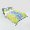 thumbnail image 3 of Ambesonne Oriental Bedding Set 3 Pcs, Blue Ombre Mandala, Twin, Blue Yellow, 3 of 3