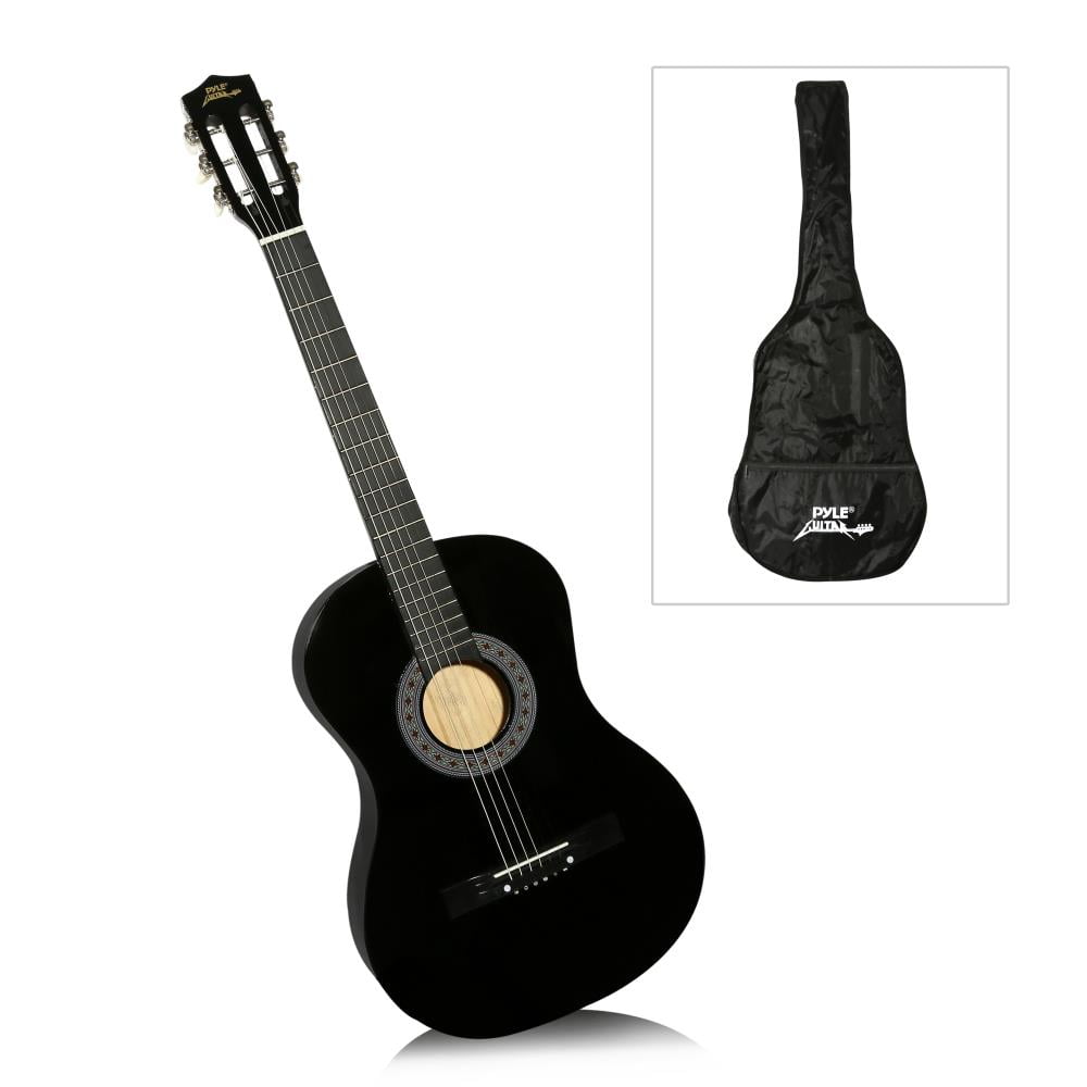 Pyle PGAKT0392 6String Beginners Acoustic Guitar, Classic/Traditional Style with Accessory