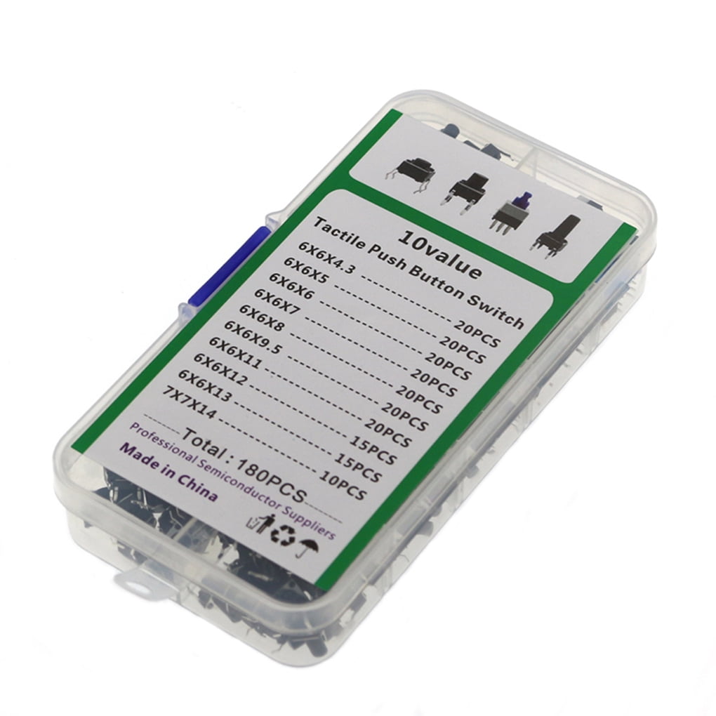 ziyahi 180 Pieces/Set 6x6mm Panel Micro Switch Replacement Circuit