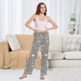 thumbnail image 6 of FORMRS Women's Pajama Pants with Pockets Soft Comfy Loungewear Sleep Bottom, Sizes S-2XL, Gray Halloween Dancing, 6 of 8