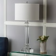 thumbnail image 5 of SAFAVIEH Nina 30 in. Modern Clear Crystal Table Lamp with Off-White 100% Cotton Shade, 5 of 6