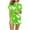 Green, variant on cfhntfmh Women's Pajamas Set Heart Print Button down Short Sleeve Shirt with Shorts Sleepwear Pjs Set Loungewear