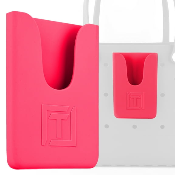 Phone Holder Compatible with Bogg Bag - Universal and Made of Silicone (Pink)