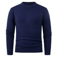 thumbnail image 4 of Kalauyu Men's Pullover Sweater Crewneck Cable Knit Long Sleeve Sweater Classic Soft Knitted Sweaters with Ribbing Edge, 4 of 5