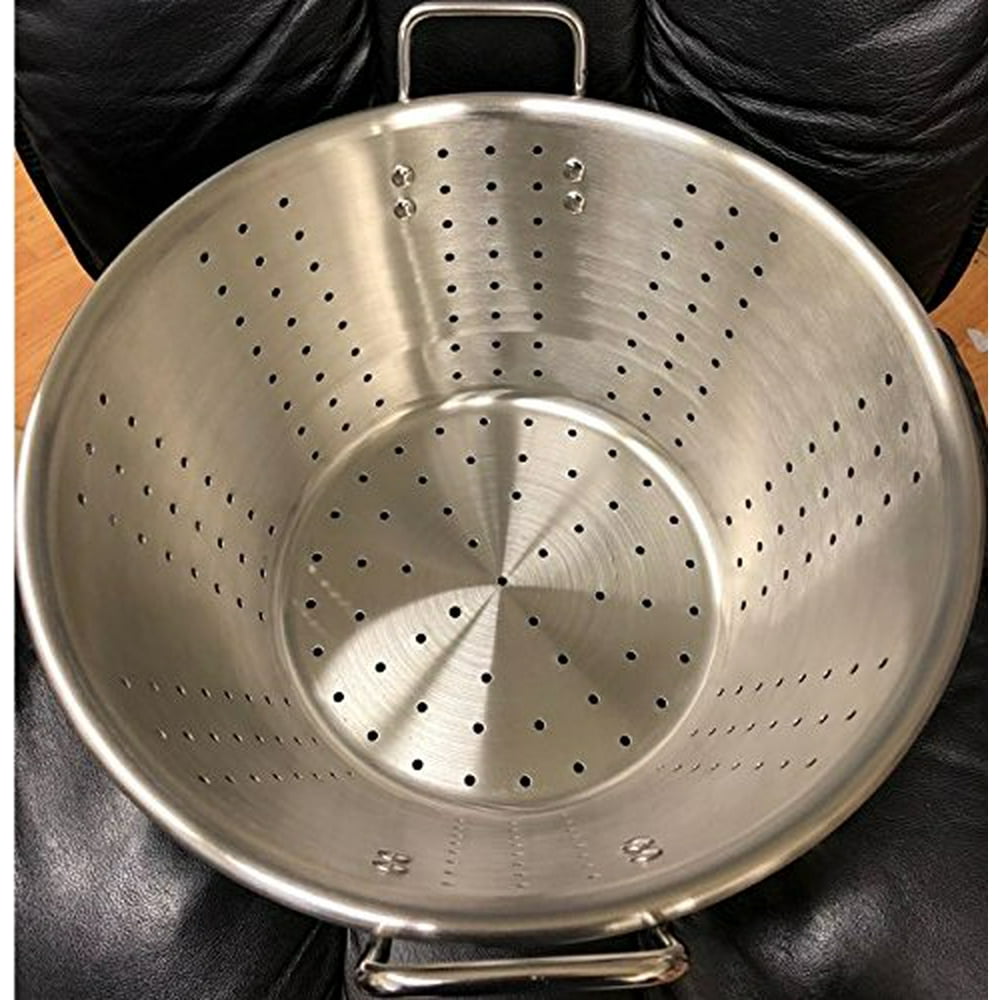 Restaurant Quality Large Thick Stainless Steel Colander Food Vegetable