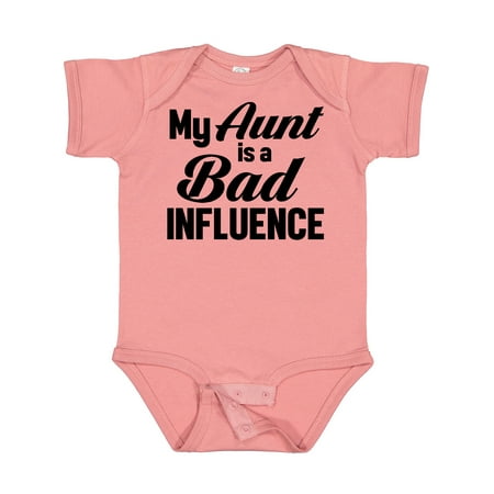 

Inktastic My Aunt is a Bad Influence Gift Baby Boy or Baby Girl Bodysuit