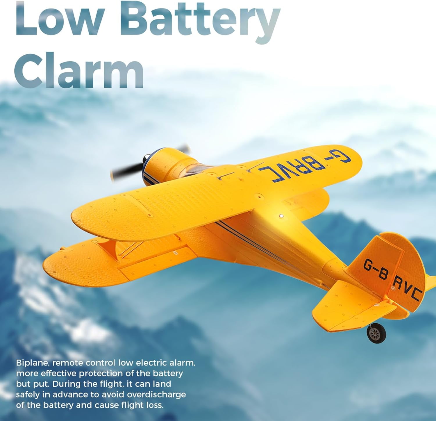 Bruce&Shark RC Plane WLtoys A300 4-Ch, Beechcraft D-17 RC Airplanes with Lights, 6G/3D Brushless RC Planes with 2 Batteries, 2.4G Remote Control RC Airplanes Gifts for Adults