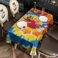 thumbnail image 2 of Vibrant Tie Dye Spiral Rectangle Tablecloth 60"x102",Waterproof Polyester Rectangle Table Cloth, Wipeable Spillproof Polyester Tablecloth for Dining, Camping, Indoor and Outdoor, 2 of 6