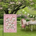thumbnail image 6 of Pink White Magnolia Garden Flag 12 x 18 Inches, Spring Floral Leaf Botanical Pink Weather Proof Outdoor Patio Flags Double Sided Small Garden Decoration for Yard Outside Home, 6 of 9