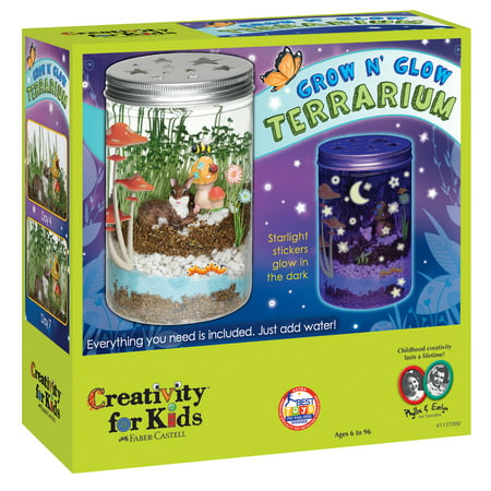 Creativity for Kids Grow N' Glow Terrarium Kit (Best Arts And Crafts For Kids)