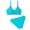 A-Sky Blue, variant on Two Piece Swimsuits for Girls Color Block Bikini Swim Two Piece Lace Up Swimwear 7-8 Y