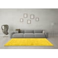 thumbnail image 3 of Ahgly Company Machine Washable Indoor Square Persian Yellow Traditional Area Rugs, 6' Square, 3 of 4