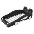 Euroco Modern Wood Race CarShaped Twin Platform Bed for Kids’ Bedroom