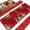 Red, variant on Area Rugs 2.7'x5', Pink Roses Carpet for Living Room Bedroom Dining Room, Valentine's Day Romantic Flowers Green Leaf Stripes Throw Kitchen Rugs Non Slip Washable Rectangle Indoor Outdoor Rugs