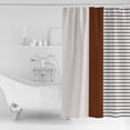 thumbnail image 2 of Shower Curtain Waterproof Shower Curtain for Bathroom,Bathtub,Shower, Boho Leather Texture Brown Shower Curtain Set with Hooks for Home Decoration 72x72 Inch, 2 of 6