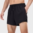 thumbnail image 1 of FRSASU Men's 2 in 1 Running Shorts 5 Inch Gym Athletic Workout Shorts for Men Quick Dry Active Training Shorts with Pockets Gray, 1 of 6