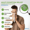 thumbnail image 3 of (3 pack) Ohm 24-Hour Antihistamine Cetirizine HCl 10 mg Tablets, 30 Count – All-Day Allergy Relief for Itchy Eyes, Runny Nose, Hay Fever, Pollen, and Indoor & Outdoor Allergies, 3 of 7