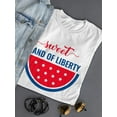 thumbnail image 3 of Sweet Land Of Liberty Melon T-Shirt Women -Image by Shutterstock, Female 4X-Large, 3 of 4