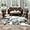 LE1-19, variant on HOMORE Cowhide Rug, Cute Cow Print Rug for Living Room Faux Cow Hide Animal Print Carpet for Bedroom Office Table,5.2'x 6.2',Brown