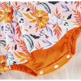 thumbnail image 3 of Styles I Love Infant Baby Girls Spooky Pumpkin Lace Sleeveless Romper Dress and Bow Headband 2pcs Halloween Thanksgiving Outfit (Orange, 24 Months), 3 of 6