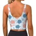 thumbnail image 4 of Goofa Sea Turtle Printed Sports Bras for Women, High Impact Running Bra Workout Crop Tank Tops Longline Sports Bra Push up-Medium, 4 of 9