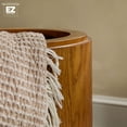 thumbnail image 6 of Walker Edison Modern Easy Assembly Oak Veneer Side Table, Medium Brown Oak, 6 of 13