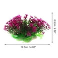 thumbnail image 2 of Unique Bargains 1 Pc Fish Tank Plants Decorations Artificial Aquarium Grass Ball Green Purple 2.56x4.92 Inch, 2 of 7