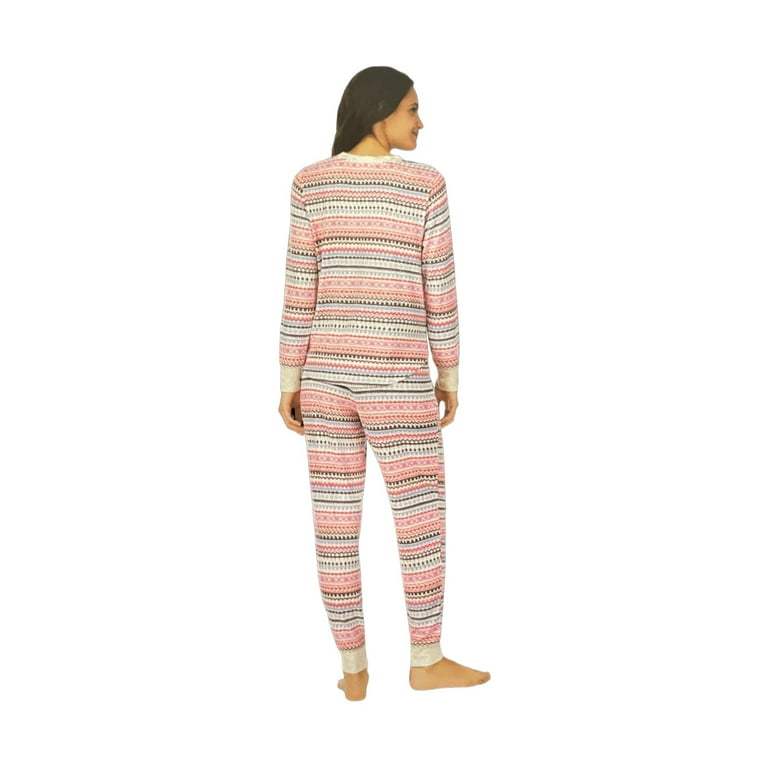 Cuddl Duds Women s 2 Piece Henley Sweater Knit Lounge Sleep Set