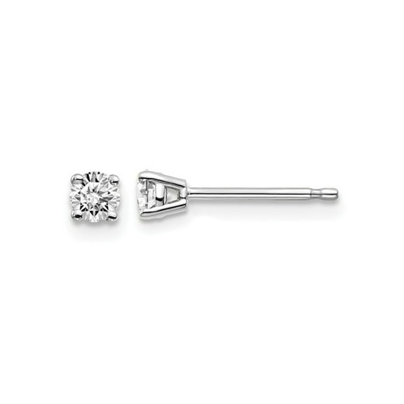 1/4 Carat (Ctw VS2-SI1, D-E-F) Lab Grown Diamond Solitaire Stud Earrings in 14K White Gold for Women