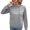 Grey, variant on Vedolay Hoodless Sweatshirts for Women Fashion 2023 Plus Size Long-Sleeve Crewneck Tee Shirt Zip up Hoodie Y2k Blue,S
