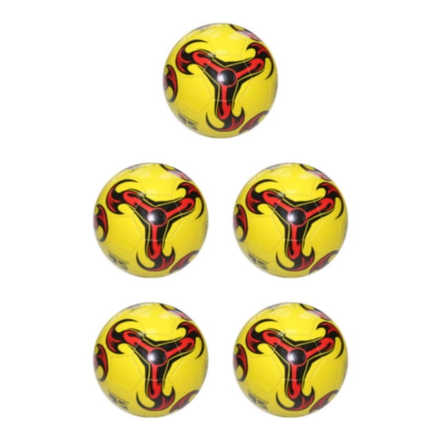 relayinert Long Service Life Soccer Ball For Football Middle School And Training 1 Yellow 5Set