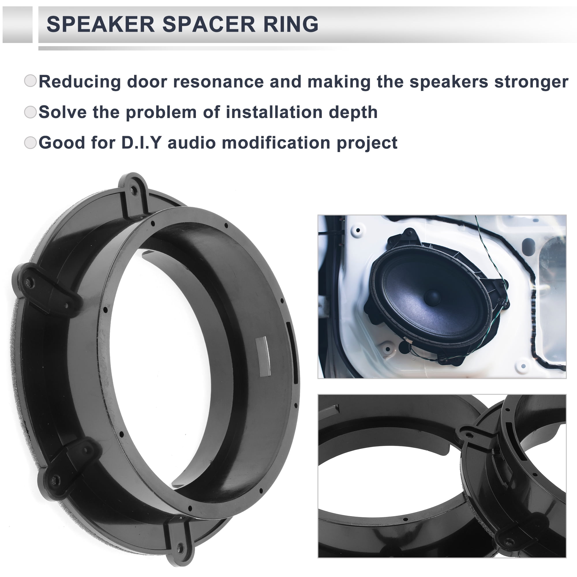 Unique Bargains Speaker for Spacer Ring Tweeter Adaptor for VW Mounting for Spacer
