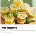 thumbnail image 4 of 50 Pieces Bakery Barbeque Single Use Bowl Dustproof Food Fruit Box Soup Rice Seasoning Jar Cup with Lid Container 25ML, 4 of 10