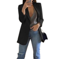 thumbnail image 2 of Gureui Women's Elegant Blazer Jacket Suit Casual Solid Color Long Sleeve Lapel Open Front Office Work Business Cardigan Coat Outwear, 2 of 3