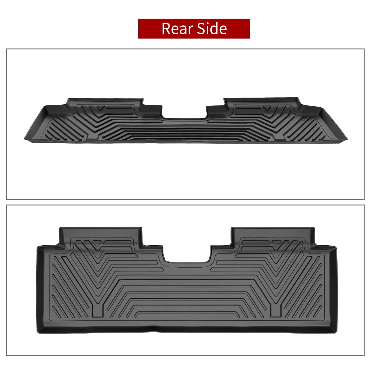 RVNI Floor Mats Set TPE 1st & 2nd Front And Rear for 2018-2023 2024 Chevrolet Equinox All-Weather