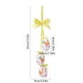 thumbnail image 3 of AURIGATE Easter Egg Hanging Ornaments, Colorful Patterned Eggs with Satin Ribbons, Spring Easter Tree & Party Decor Accents, 3 of 6