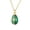Green-GN-home supplies, variant on Home Zircon Easter Egg Pendant Necklace Floral Gold Chain Jewelry Women White Black Red Purple Green Spring Gift Enamel Shiny Deluxe Versatile 45cm Easter