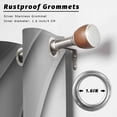 thumbnail image 5 of Outdoor Curtains for Patio Waterproof Grey Modern Geometric Indoor/Outdoor Curtain Tiebacks Gray Abstract Beach Privacy Curtain Sun Block Grommet Drapes for Pergolas Gazebo Porch 2 Panel 54x84 Inch, 5 of 9