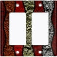 thumbnail image 6 of Metal Light Switch Plate Cover Colorful Safari African Tribal Art Pattern SFR024, 6 of 13