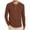 H389 Khaki, variant on Curuila Mens T-Shirt Long Sleeve Solid Color Crew Neck Button Down Pullover For Men Spring Autumn Comfort Tops Black Size L