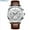 Brown, variant on Man Watch Chronograph Quartz Waterproof Leather Casual Watches Hot Sale Wristwatch