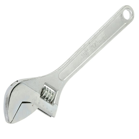 GreatNeck Adjustable Wrench, Drop Forged Steel, 15 inch