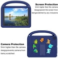thumbnail image 6 of Allytechgroup Kids Case for iPad 9th/8th/7th Generation 10.2 inch, with Hand Strap/Handle/Kickstand Cute Cartoon Soft EVA Foam 3D Kawaii Lightweight Stand Cover for iPad 10.2" 2021/2020/2019, Navyblue, 6 of 9