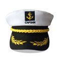 thumbnail image 2 of Sailor Hat conspicuo Diseño de algodón Bordado de poliéster Capitán Capitaciones Especiales Suministros Especiales Accesorios Uniformes Blanco Inevent AP009159-03B, 2 of 7